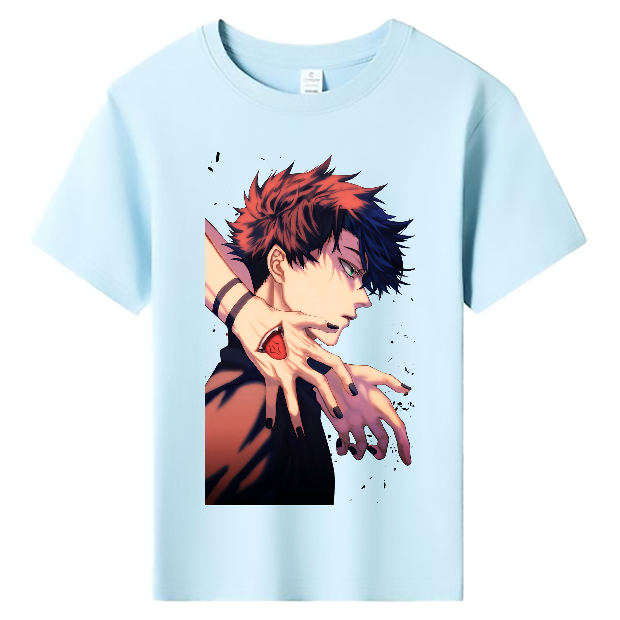 （画像用） 呪術廻戦 Jujutsu Kaisen 綿100％キッズTシャツ（フロントプリント）